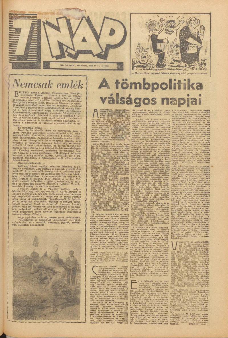 7 Nap, 11. évf. 1956. április 1. 14. sz.