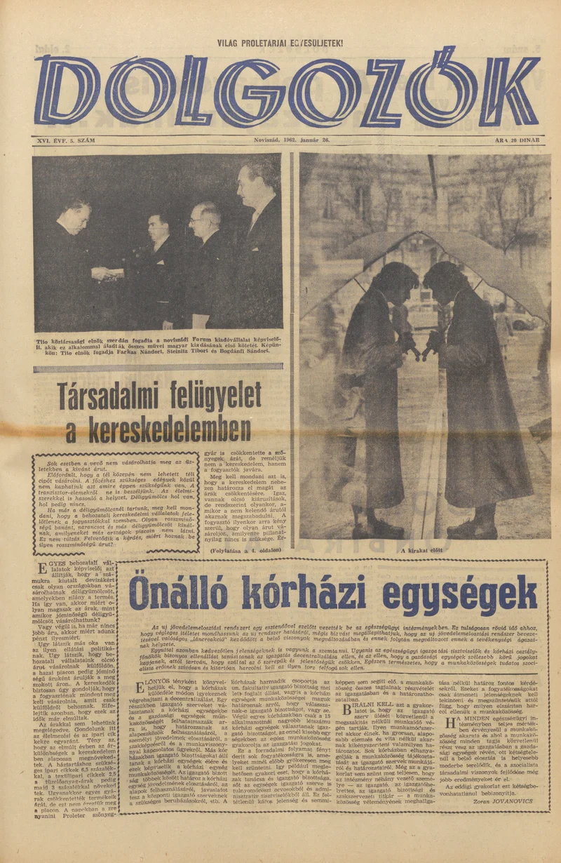 Dolgozók, 16. évf. 1962. január 26. 5. sz.