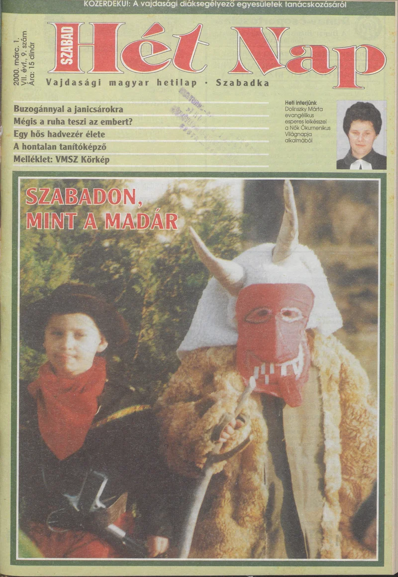 Szabad Hét Nap, 7. évf. 2000. március 1. 9. sz.