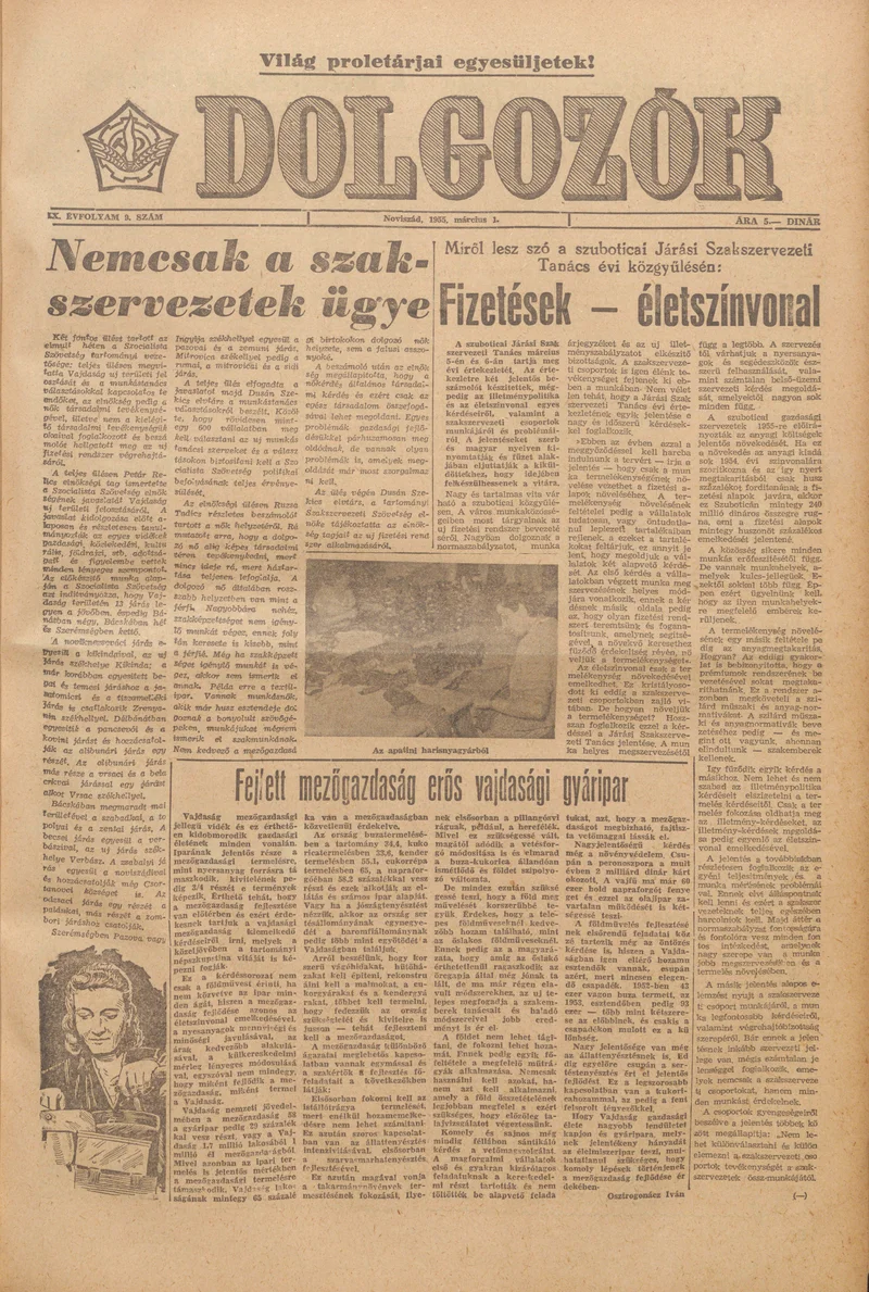 Dolgozók, 9. évf. 1955. március 1. 9. sz.