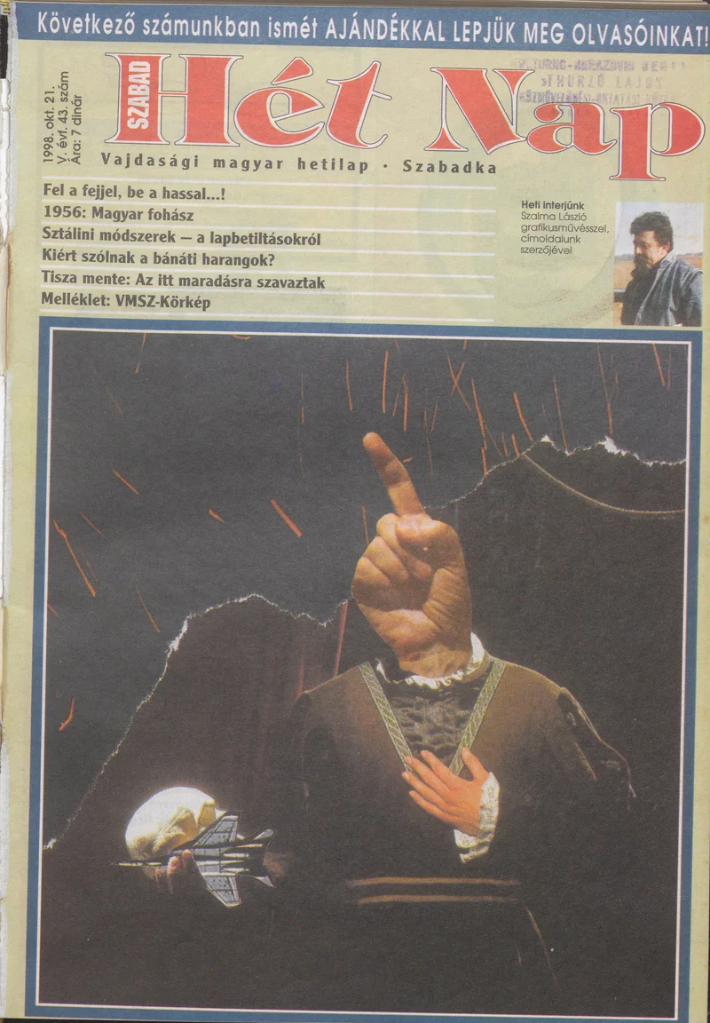Szabad Hét Nap, 5. évf. 1998. október 21. 43. sz.