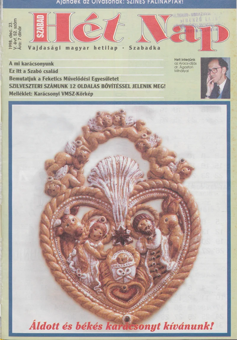 Szabad Hét Nap, 5. évf. 1998. december 23. 52. sz.