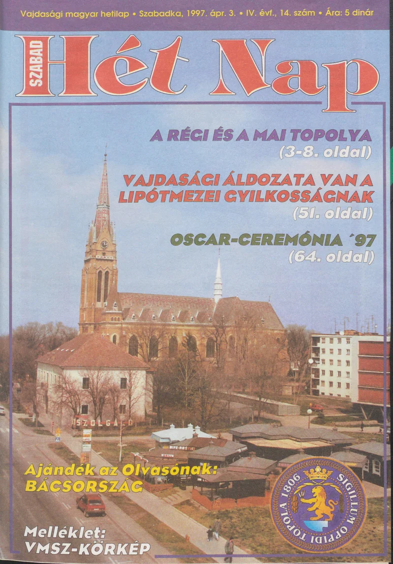 Szabad Hét Nap, 4. évf. 1997. április 3. 14. sz.