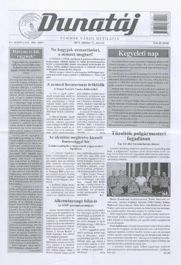 Dunatáj, 13. évf. 2011. október 5. 652. sz.