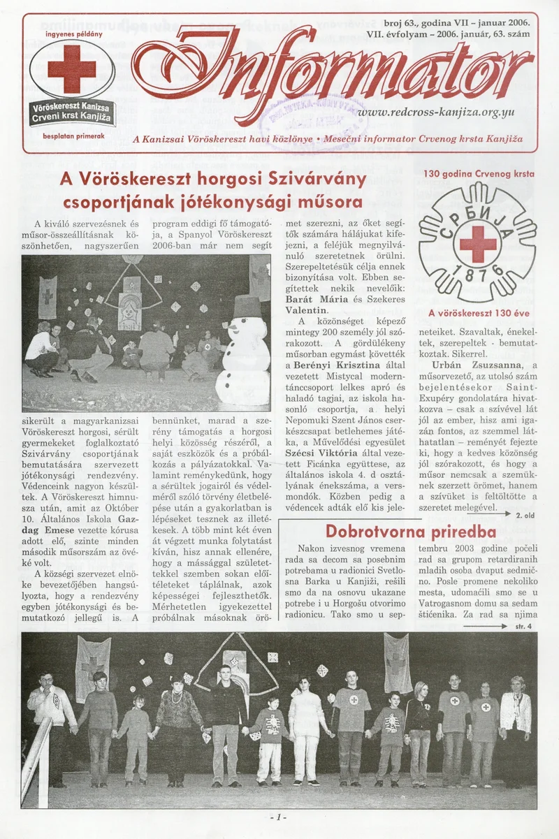 Informator, 7. évf. 2006. január 1. 63. sz.