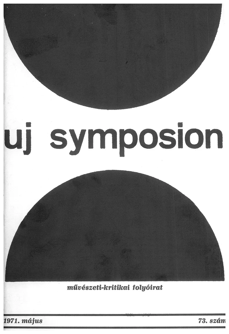 Új Symposion, 7. évf. 1971. május. 73. sz. 189–228. oldal