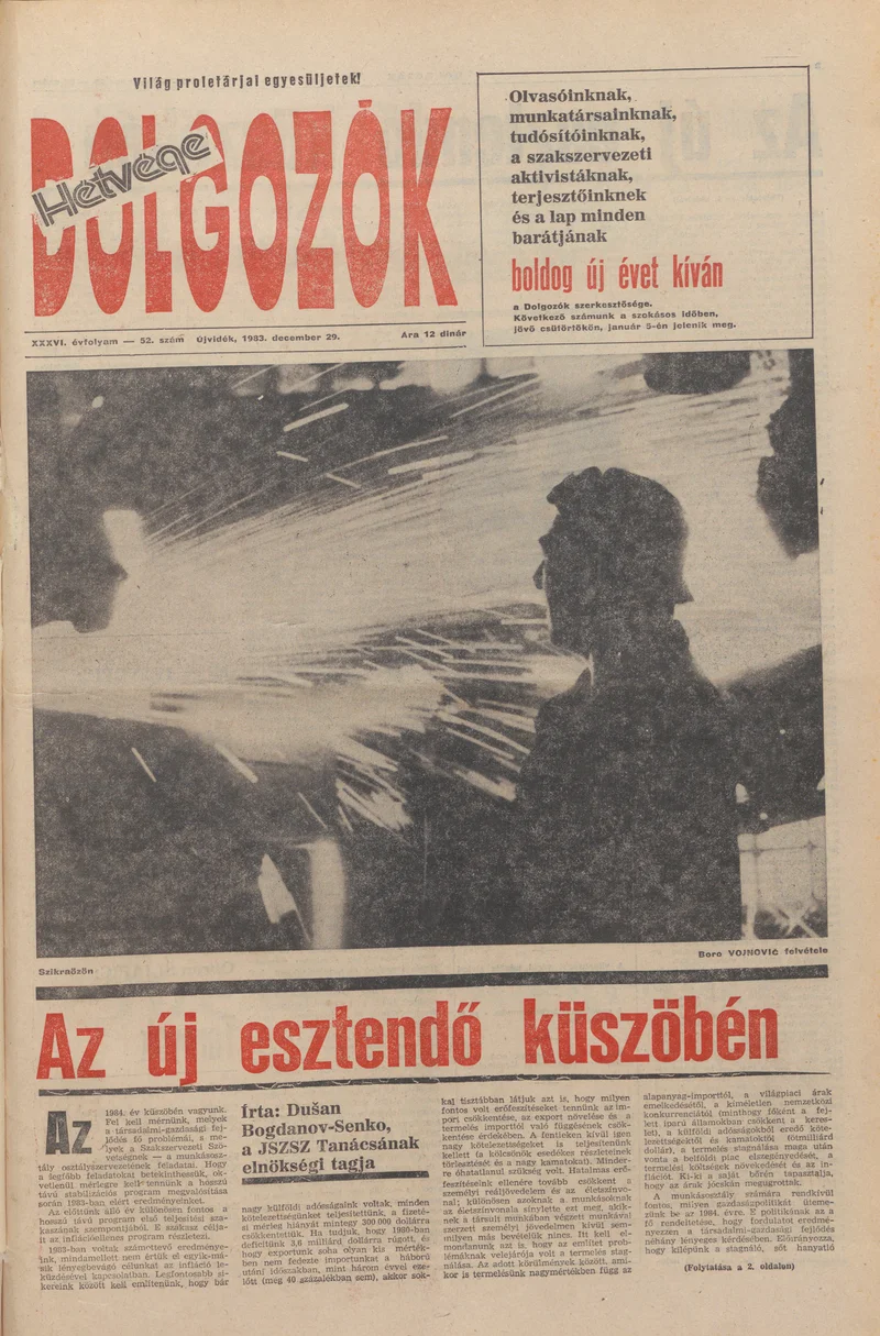 Dolgozók, 37. évf. 1983. december 29. 52. sz.