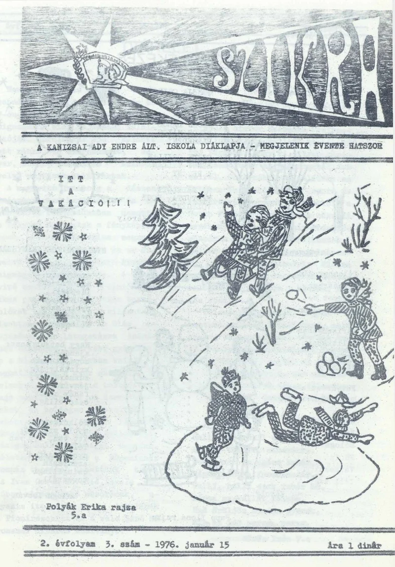 Szikra, 3. évf. 1976. január 15. 3. sz.