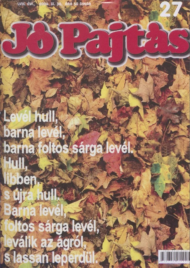 Jó Pajtás, 58. évf. 2004. szeptember 30. 27. sz.