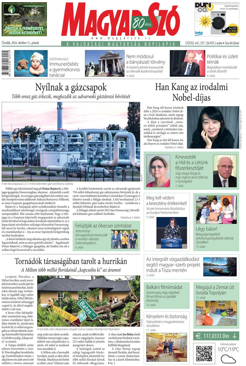 Magyar Szó, 81. évf. 2024. október 11. 237. sz. 1–16. oldal