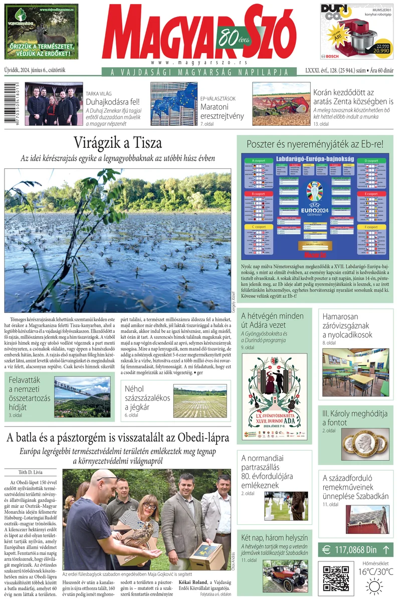 Magyar Szó, 81. évf. 2024. június 6. 128. sz. 1–20. oldal