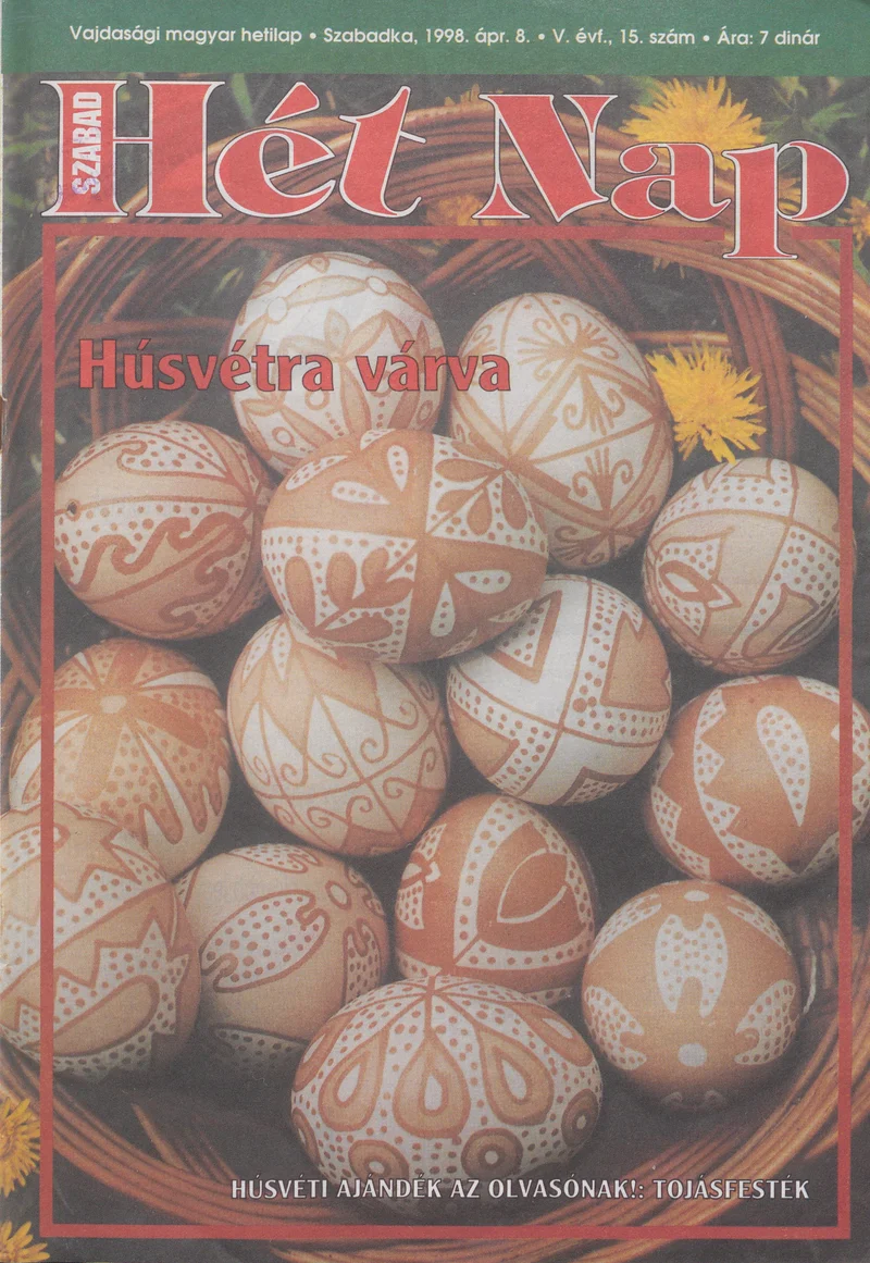Szabad Hét Nap, 5. évf. 1998. április 8. 15. sz.