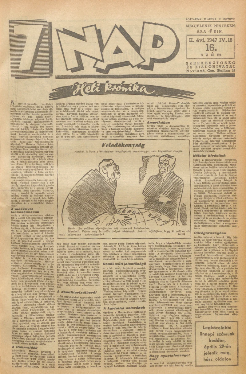 7 Nap, 2. évf. 1947. április 18. 16. sz. 1–10. oldal