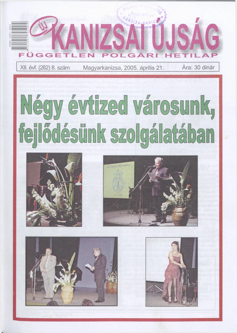 Új Kanizsai Újság, 12. évf. 2005. április 21. 8. sz.