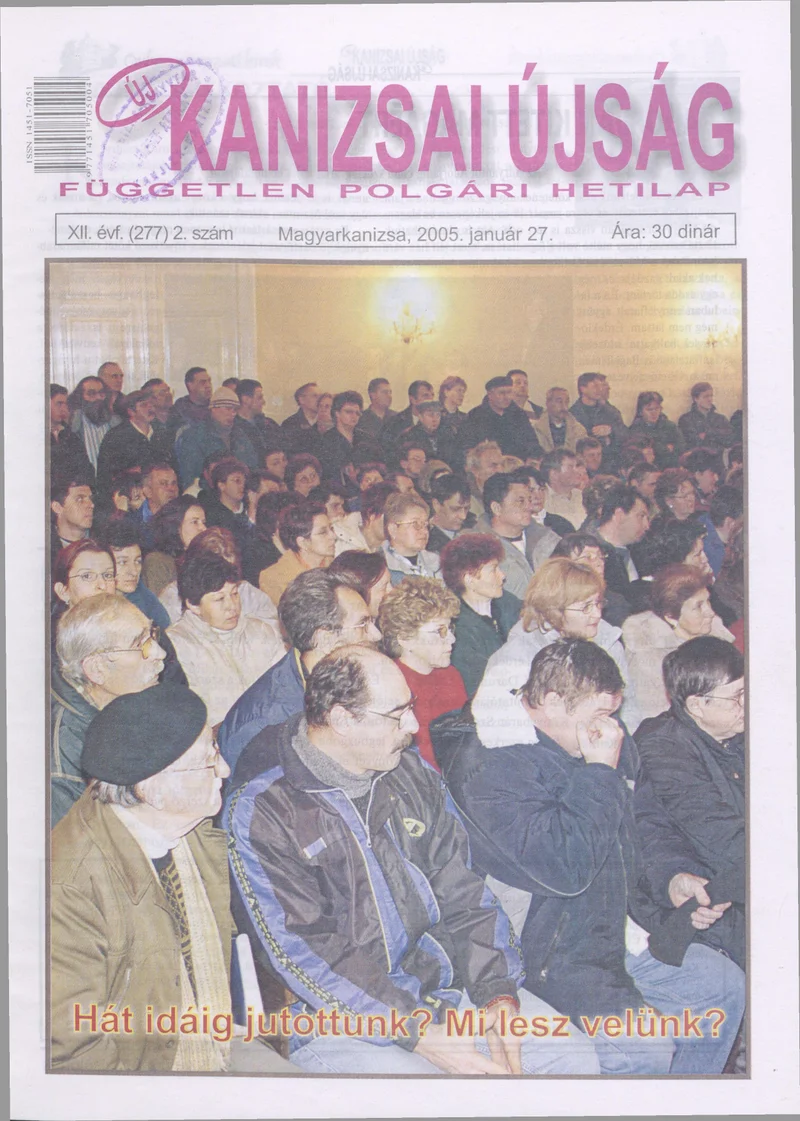 Új Kanizsai Újság, 12. évf. 2005. január 27. 2. sz.