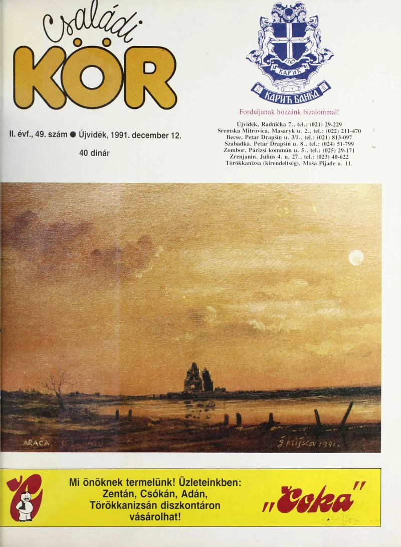 Családi Kör, 2. évf. 1991. december 12. 49. sz.