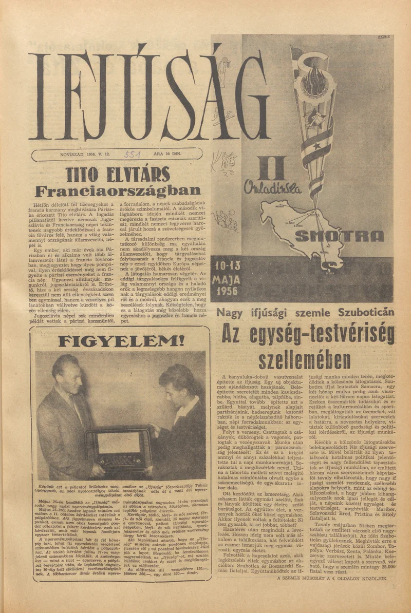 Ifjúság, 12. évf. 1956. május 12. 551. sz.