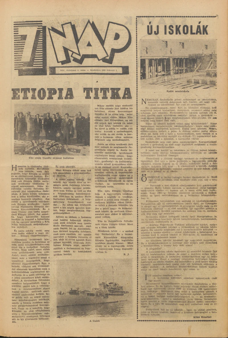 7 Nap, 14. évf. 1959. február 1. 6. sz. 1–20. oldal