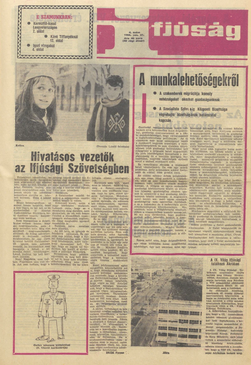 Ifjúság, 22. évf. 1966. január 27. 4. sz.