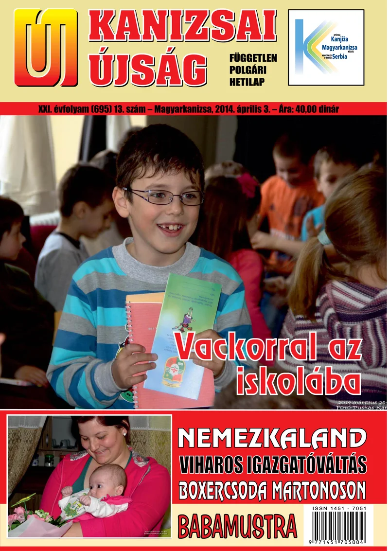 Új Kanizsai Újság, 21. évf. 2014. április 3. 13. sz.