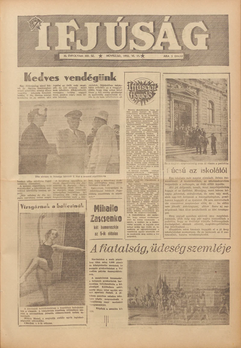 Ifjúság, 11. évf. 1955. június 11. 503. sz.
