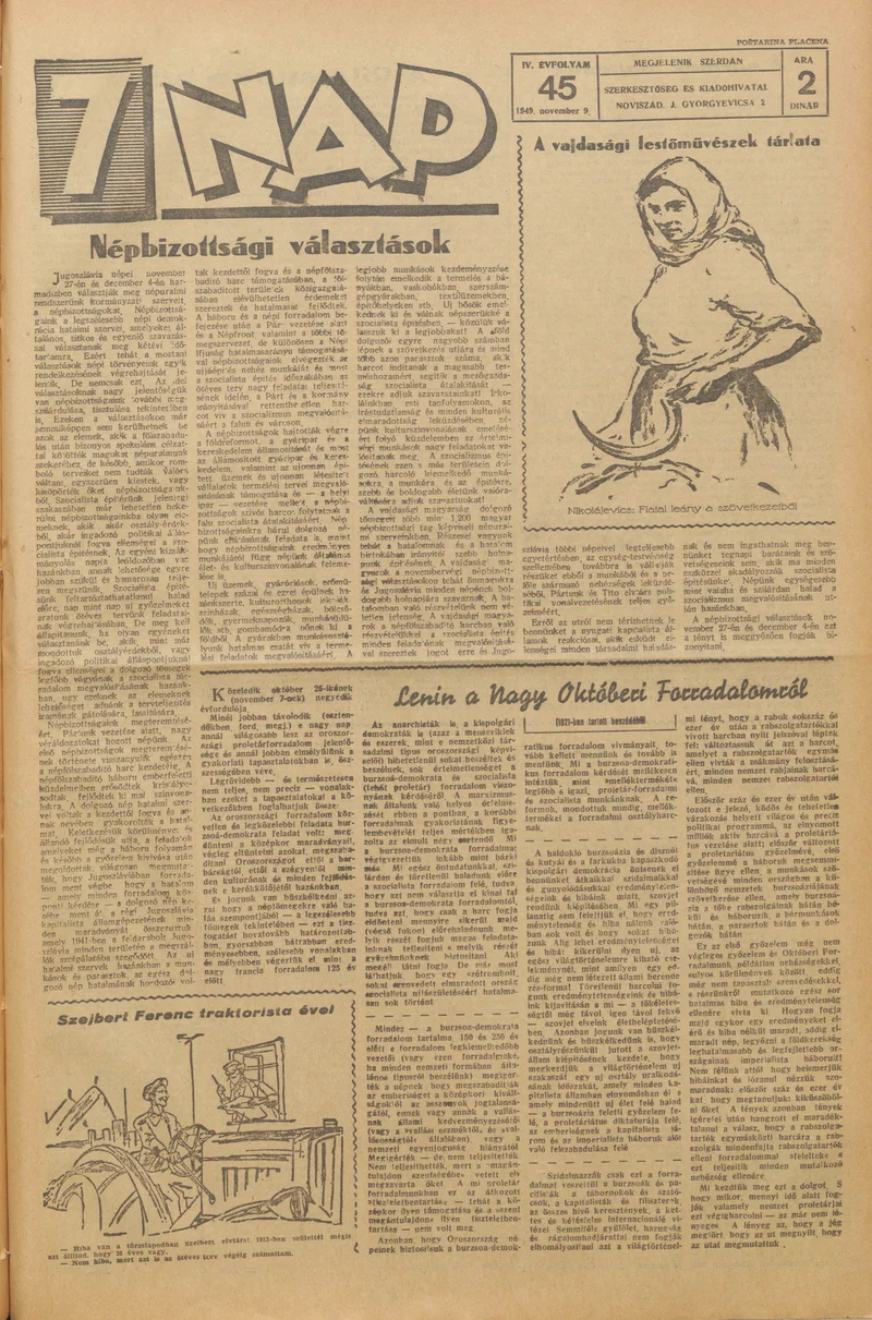 7 Nap, 4. évf. 1949. november 9. 45. sz. 1–4. oldal