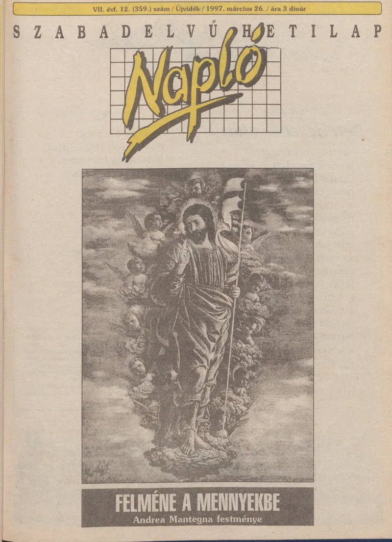 Napló - Szabadelvű hetilap, 8. évf. 1997. március 26. 359. sz.