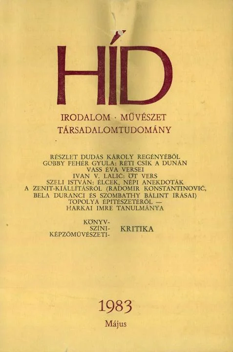 Híd, 47. évf. 1983. május. 5. sz. 553–692. oldal