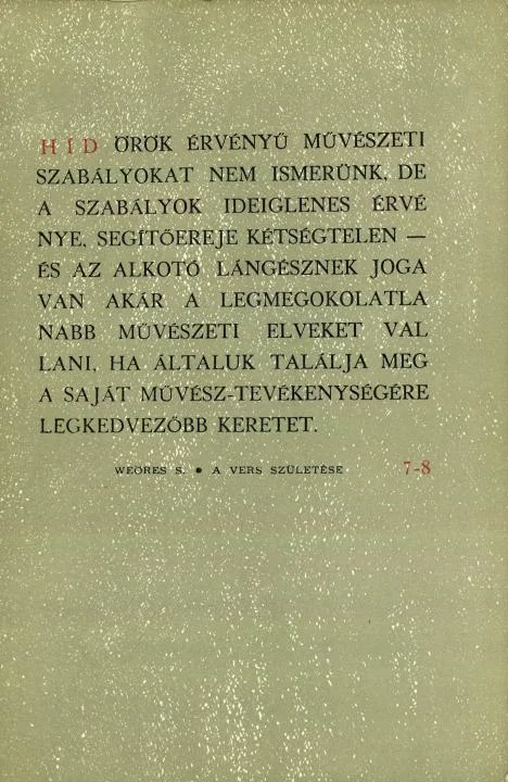 Híd, 28. évf. 1964. július – augusztus. 7–8. sz. 735–904. oldal