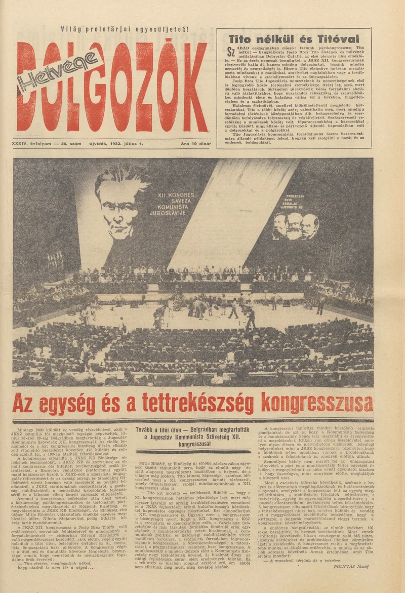 Dolgozók, 36. évf. 1982. július 1. 26. sz.