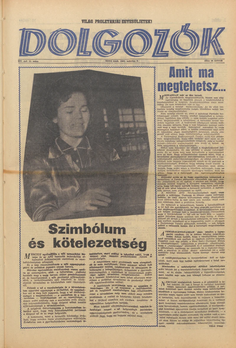 Dolgozók, 17. évf. 1963. március 8. 11. sz.
