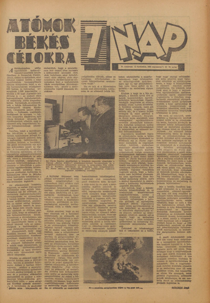 7 Nap, 10. évf. 1955. augusztus 7. 32. sz. 1–16. oldal