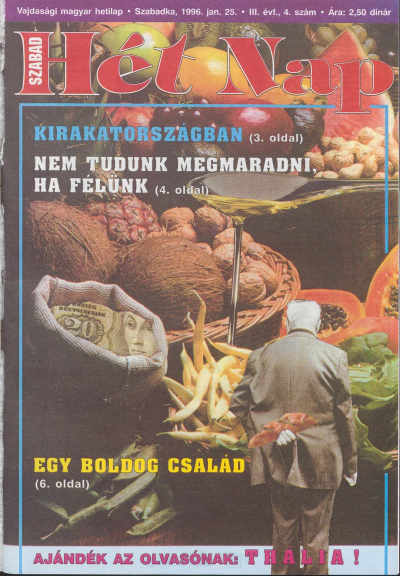 Szabad Hét Nap, 3. évf. 1996. január 25. 4. sz.
