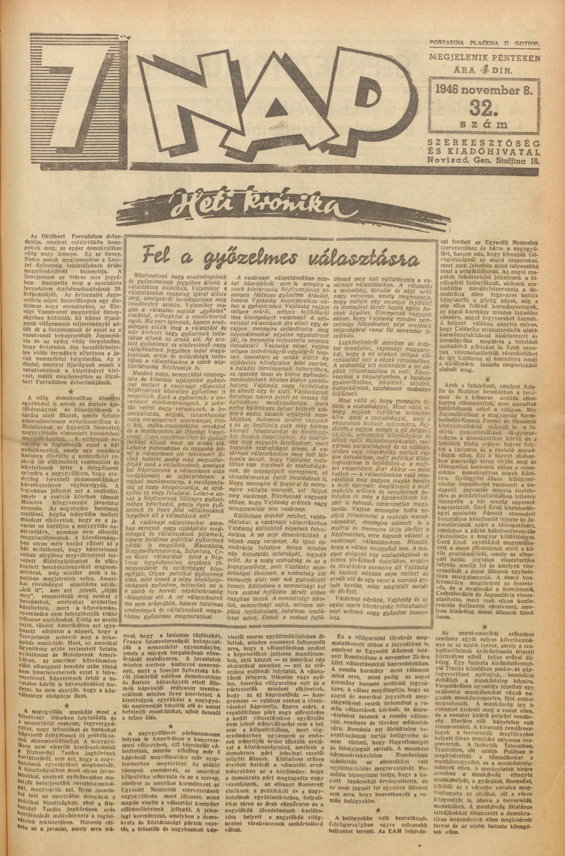 7 Nap, 1. évf. 1946. november 8. 32. sz. 1–10. oldal