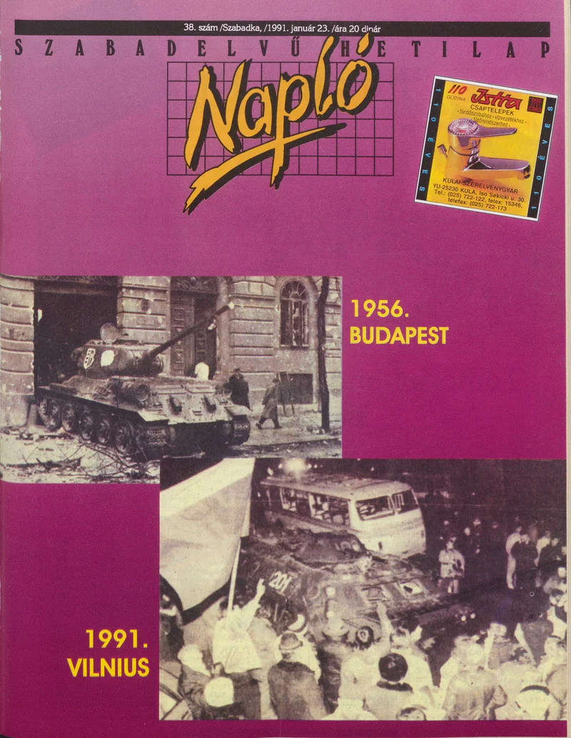 Napló - Szabadelvű hetilap, 2. évf. 1991. január 23. 38. sz.