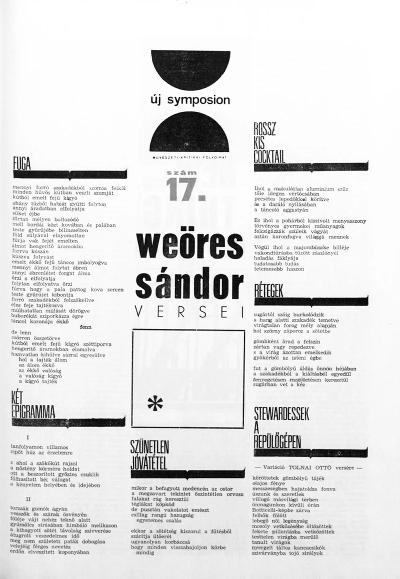 Új Symposion, 2. évf. 1966. 17. sz. 1–28. oldal