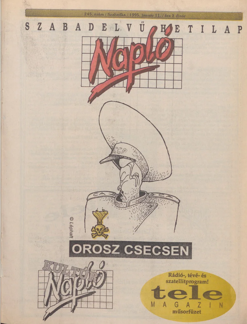 Napló - Szabadelvű hetilap, 6. évf. 1995. január 11. 245. sz.