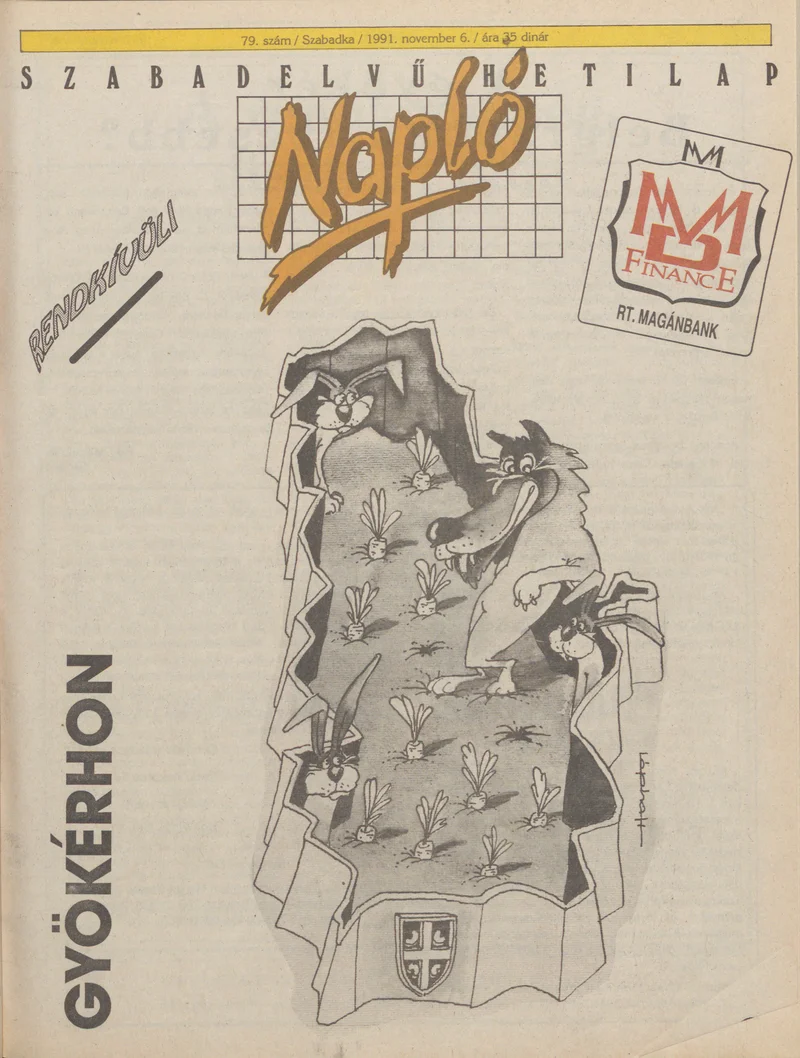Napló - Szabadelvű hetilap, 2. évf. 1991. november 6. 79. sz.
