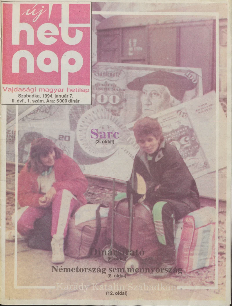 Új Hét Nap, 2. évf. 1994. január 7. 1. sz.