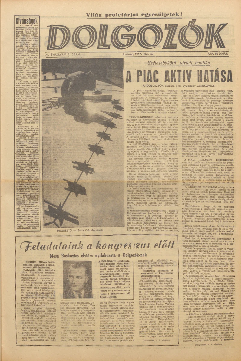 Dolgozók, 11. évf. 1957. február 26. 9. sz.