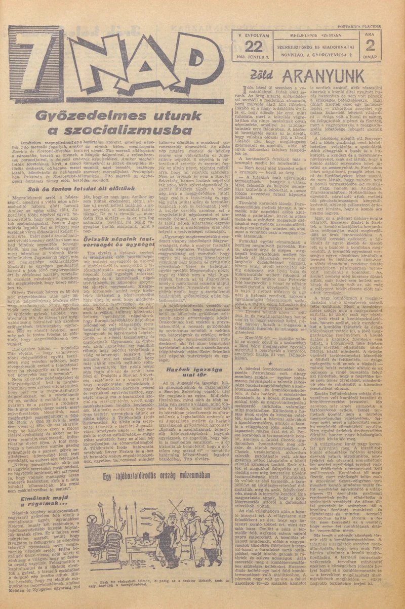 7 Nap, 5. évf. 1950. június 7. 22. sz.