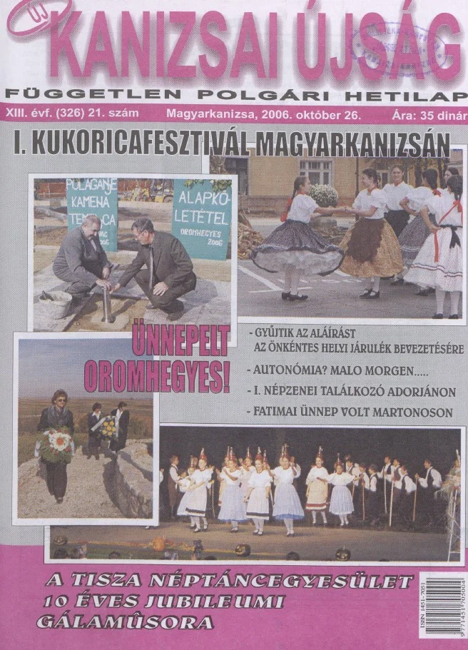 Új Kanizsai Újság, 13. évf. 2006. október 26. 21. sz.