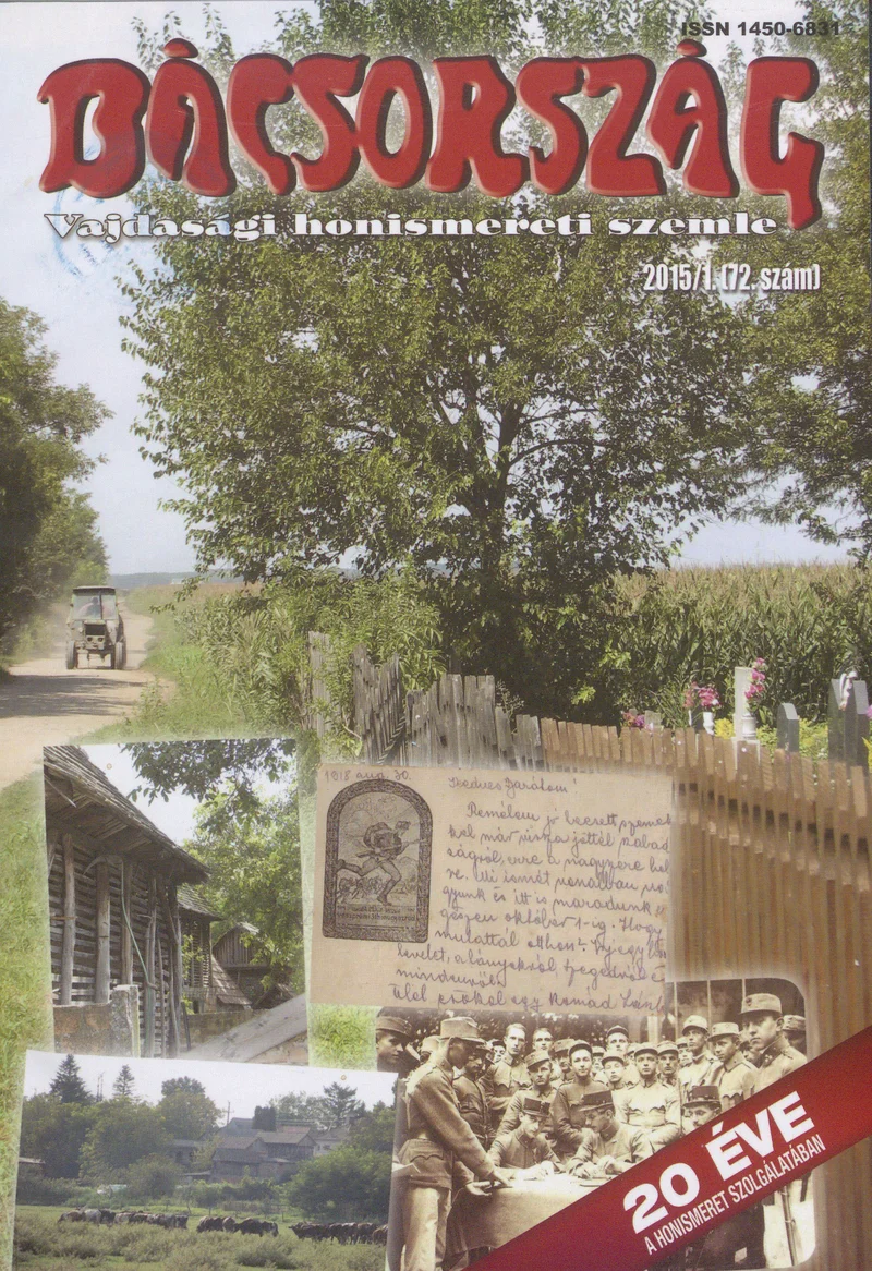Bácsország, 21. évf. 2015. 1. sz.