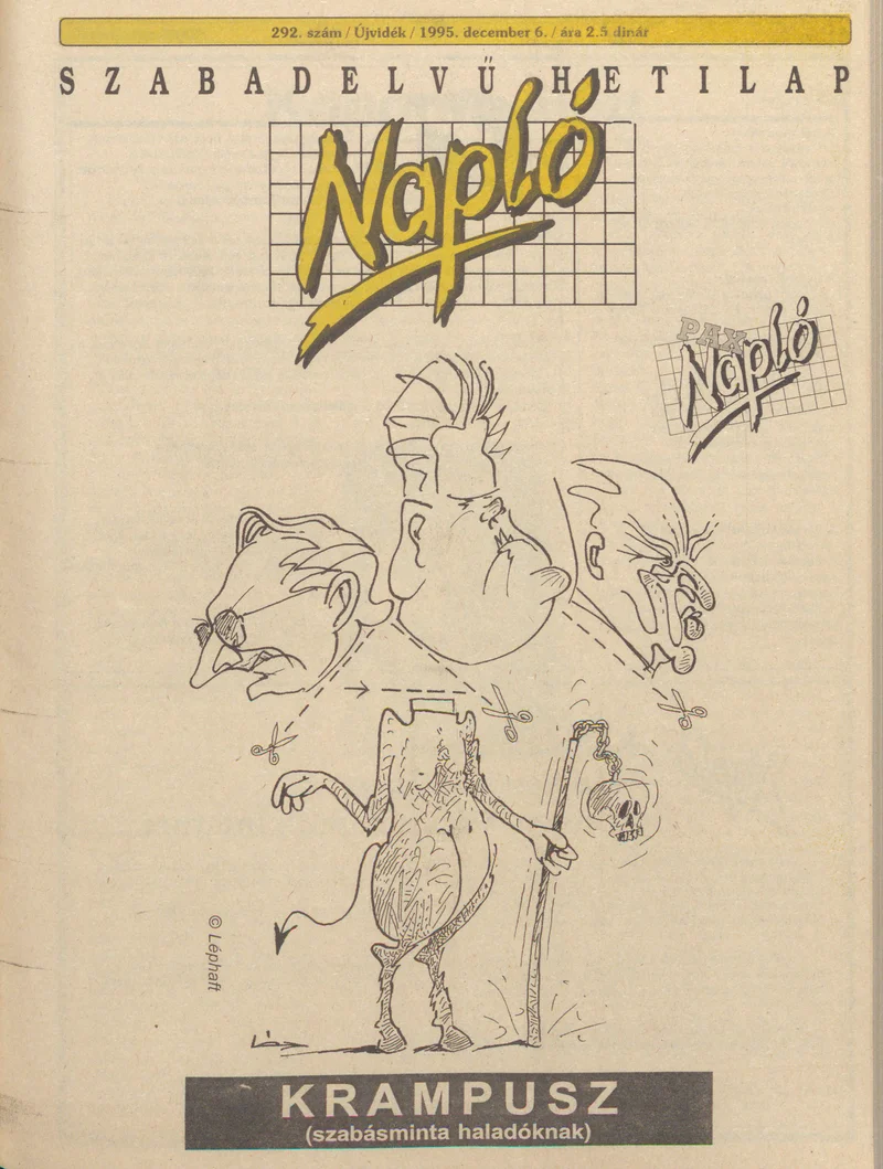 Napló - Szabadelvű hetilap, 6. évf. 1995. november 29. 292. sz.