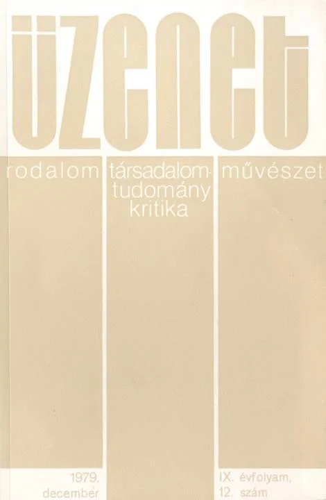 Üzenet, 9. évf. 1979. december. 12. sz. 707–772. oldal