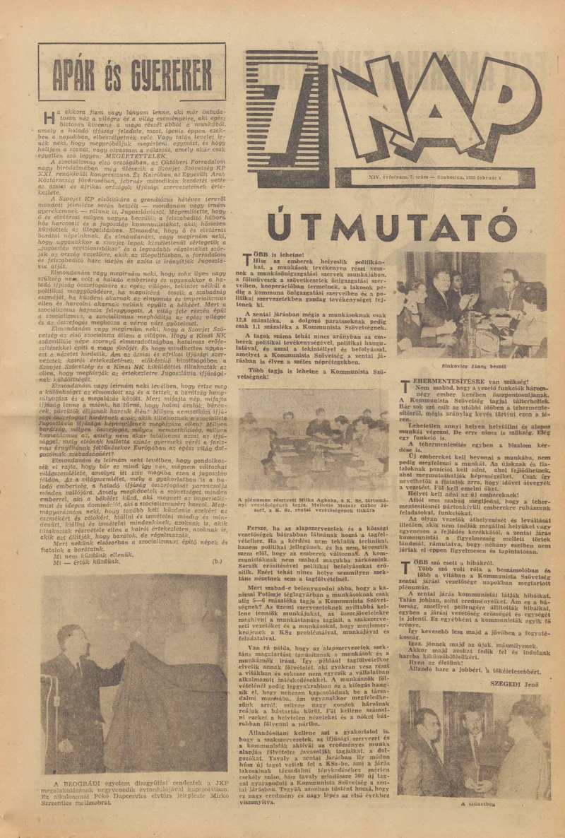 7 Nap, 14. évf. 1959. február 8. 7. sz. 1–20. oldal