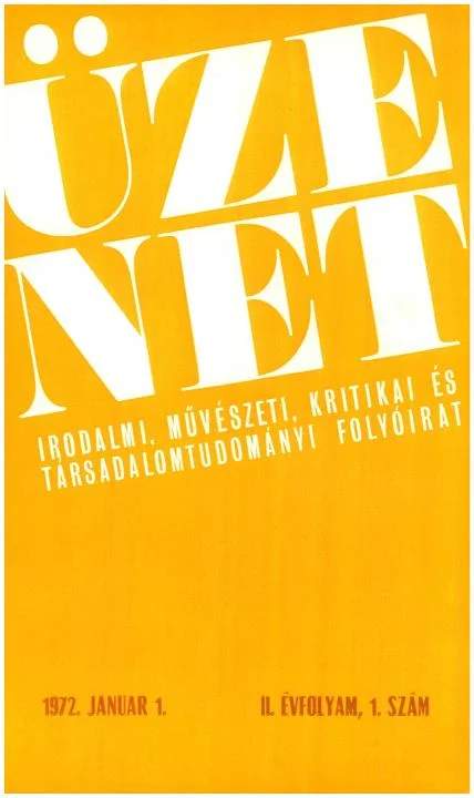 Üzenet, 2. évf. 1972. január 1. 1. sz. 1–74. oldal