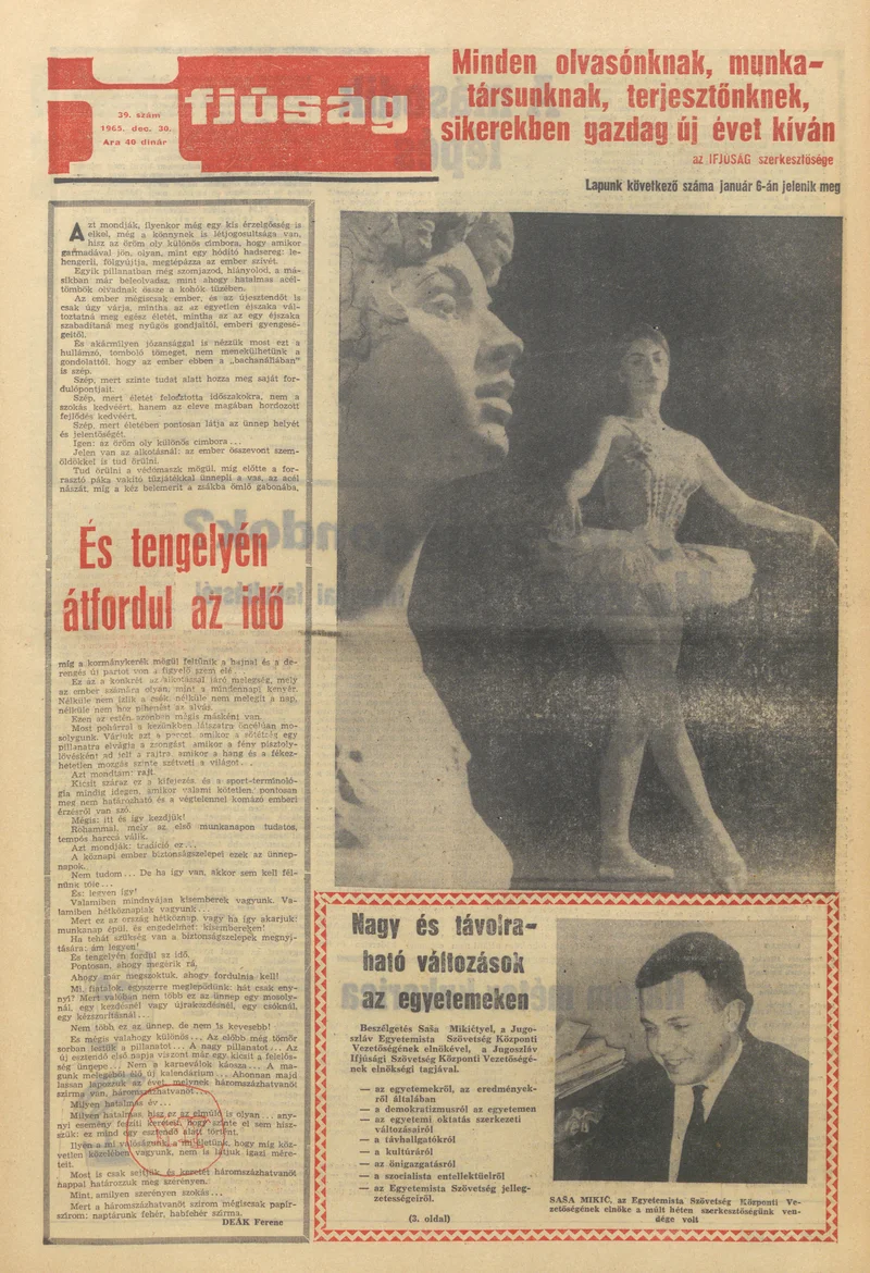 Ifjúság, 21. évf. 1965. december 30. 39. sz.