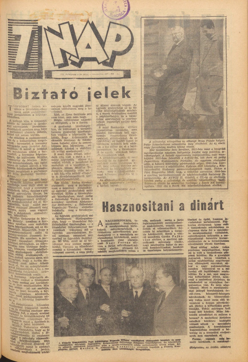 7 Nap, 12. évf. 1957. március 31. 14. sz.