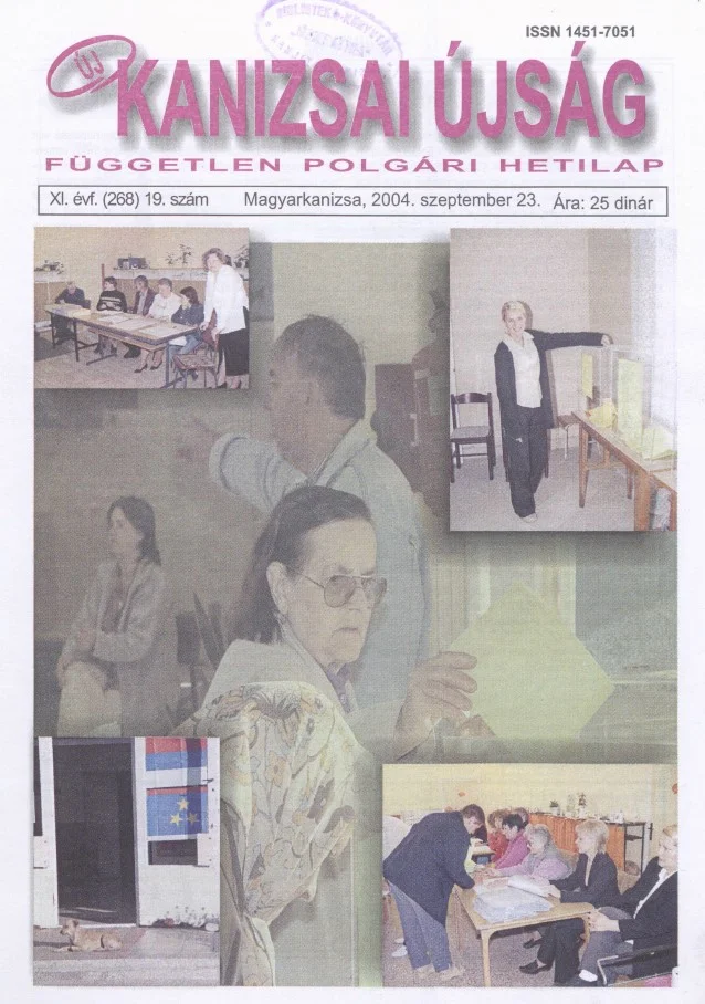 Új Kanizsai Újság, 11. évf. 2004. szeptember 23. 19. sz.